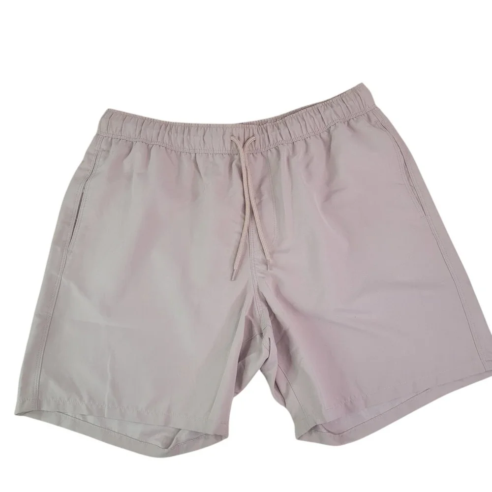 ASOS Design Men's Beige Vintage Mid Length Swim Shorts‎ AP2 Large NWT